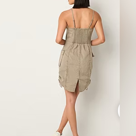 Arizona Womens Sleeveless Cargo Dress Juniors - Picture 4 of 10